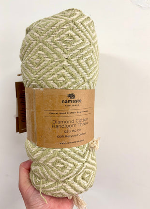Sage handloom throw