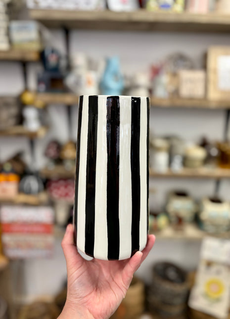 Striped vase