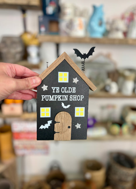 Wooden pumpkin shop