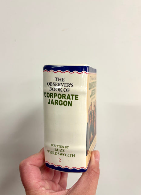 Corporate Jargon book vase/pen pot