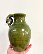 Olive green vase