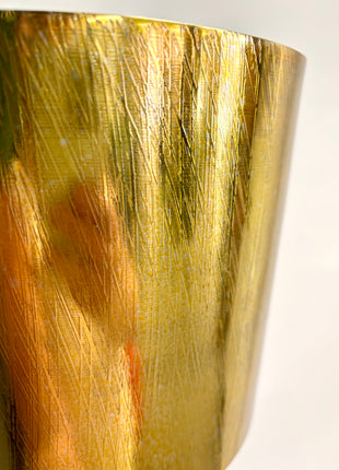 Gold etched planter