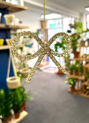 Metal and glass bow