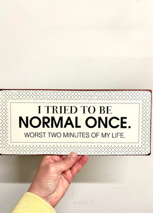 Metal sign