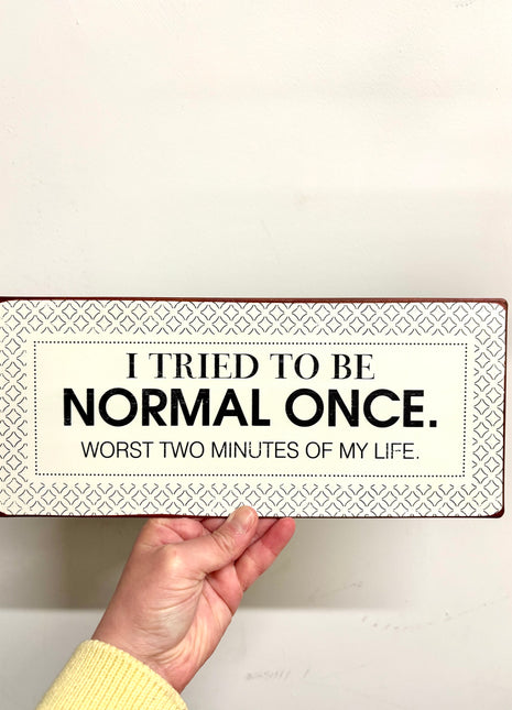 Metal sign