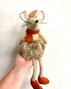 Mouse with faux fur skirt