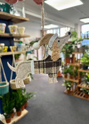 Felt dog hanger
