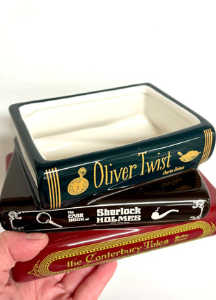 Stacked book planter Oliver