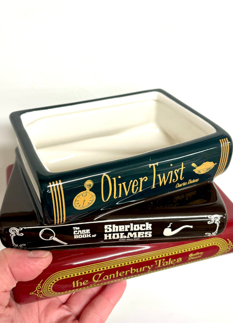 Stacked book planter Oliver