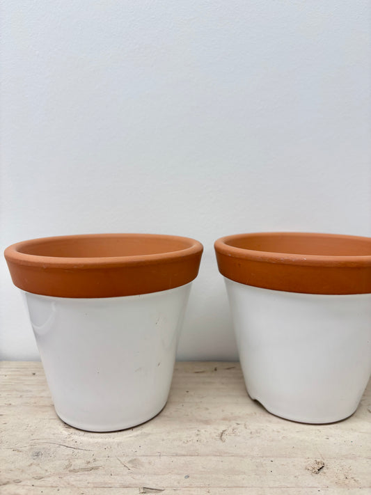 Terracotta glazed pot
