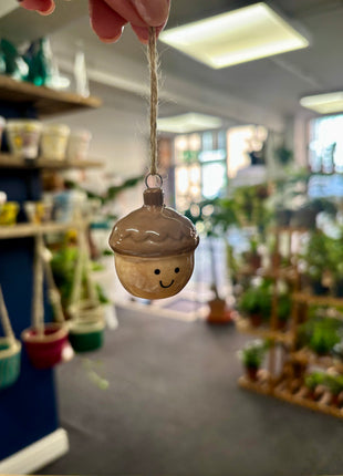 Smiley Pinecone hanger