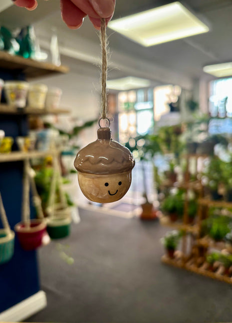 Smiley Pinecone hanger