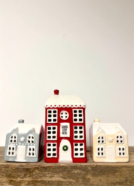 Christmas houses x3