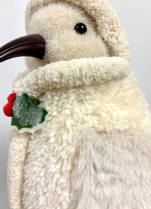 Penguin in fluffy coat