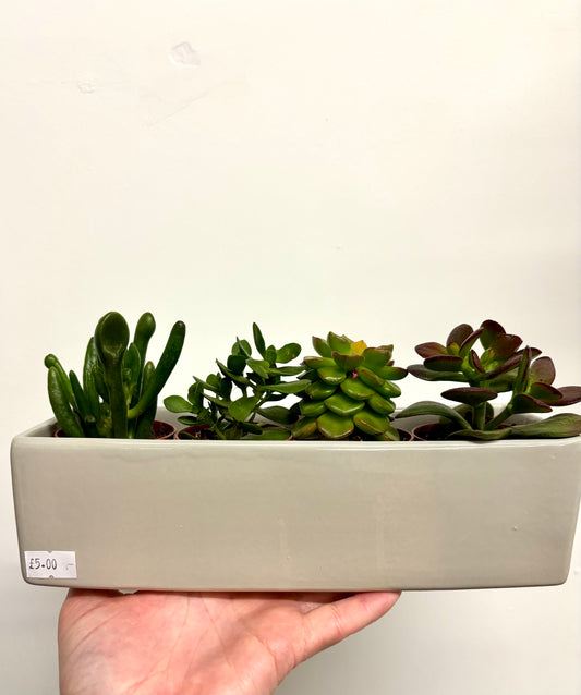 Grey long pot