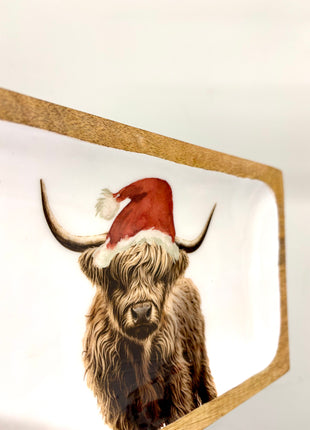 Highland cow tray
