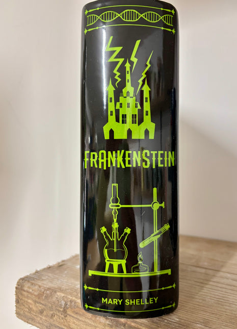 Frankenstein book vase/planter
