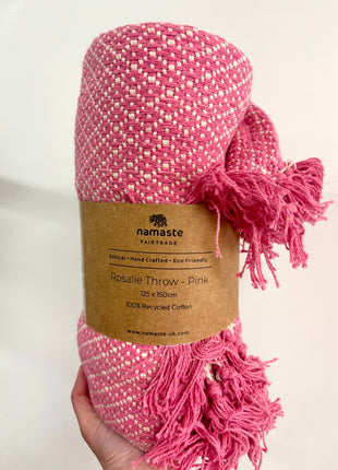 Pink throw