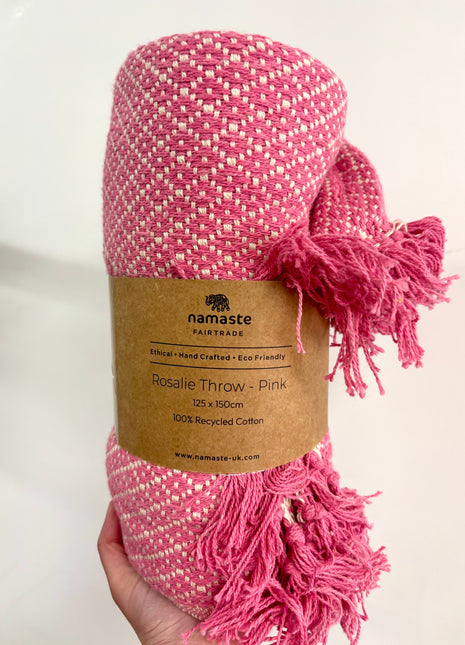 Pink throw