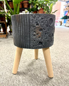 Black lunar planter