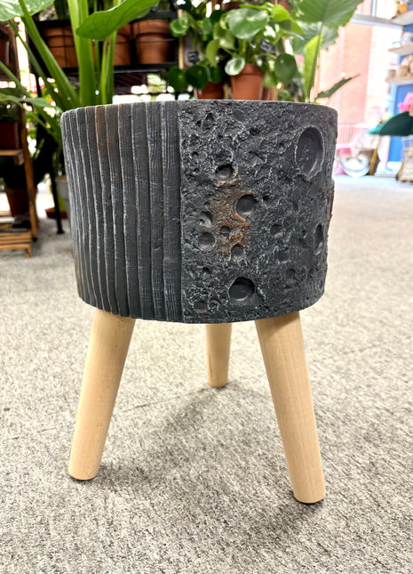 Black lunar planter