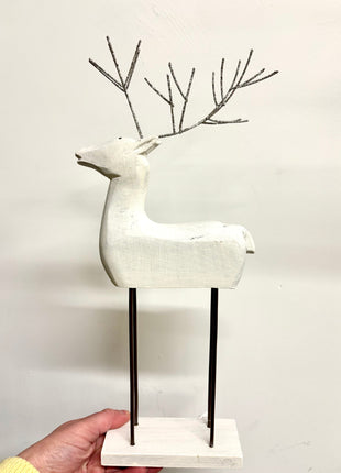 Reindeer white figure