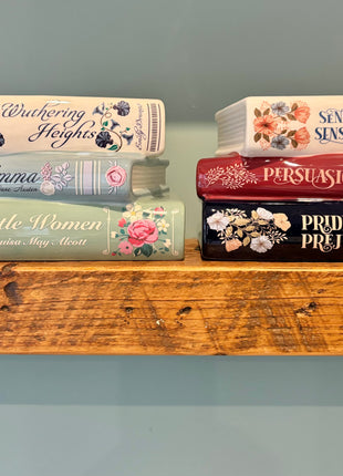 Stacked Jane Austen Book Planter