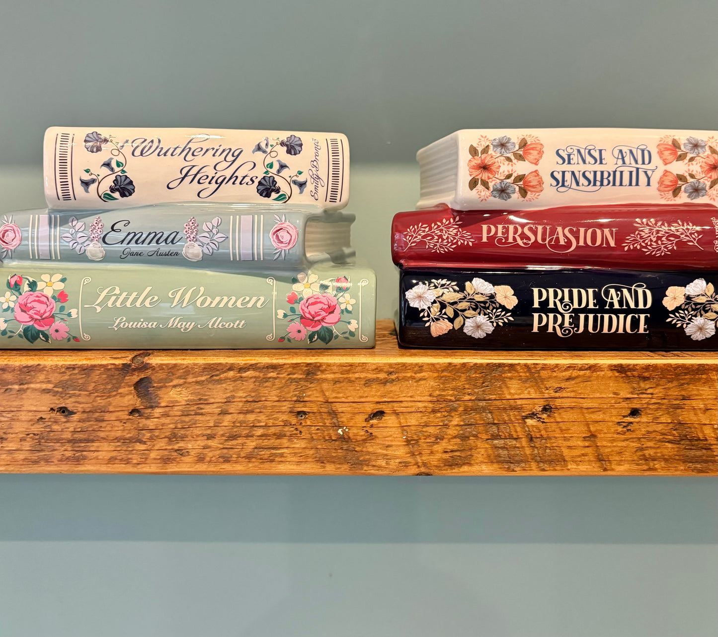 Stacked Jane Austen Book Planter