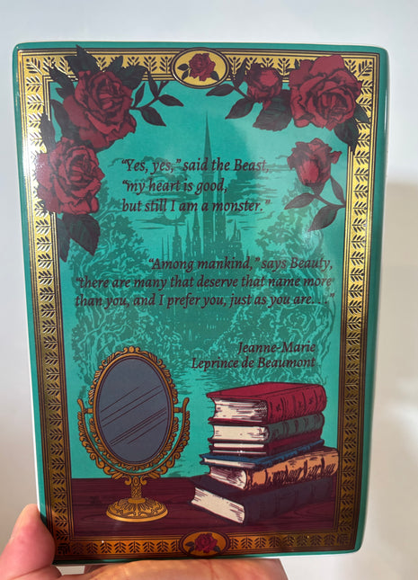 Beauty and the Beast book vase