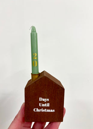 Advent calendar with 24 candles