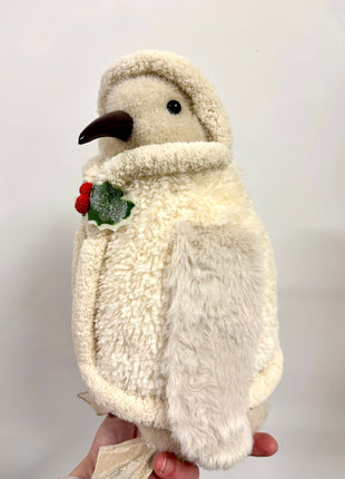 Penguin in fluffy coat