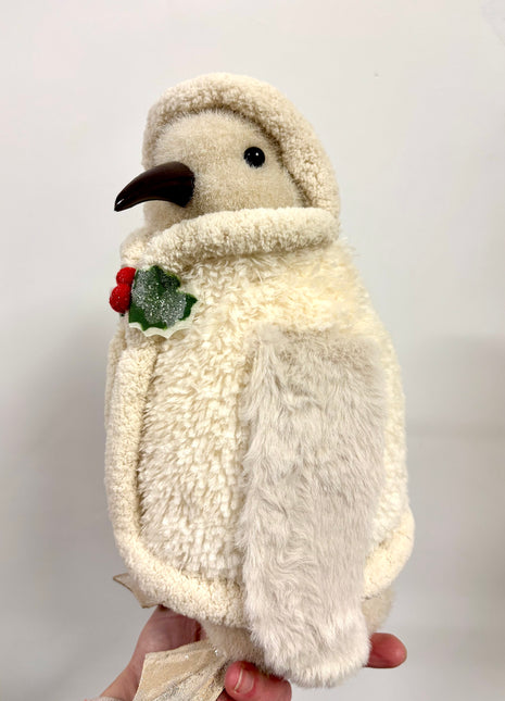 Penguin in fluffy coat