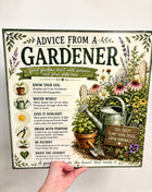 Advice from a gardener plaque