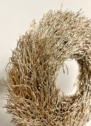 Glitter gold wreath