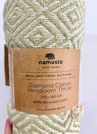 Sage handloom throw