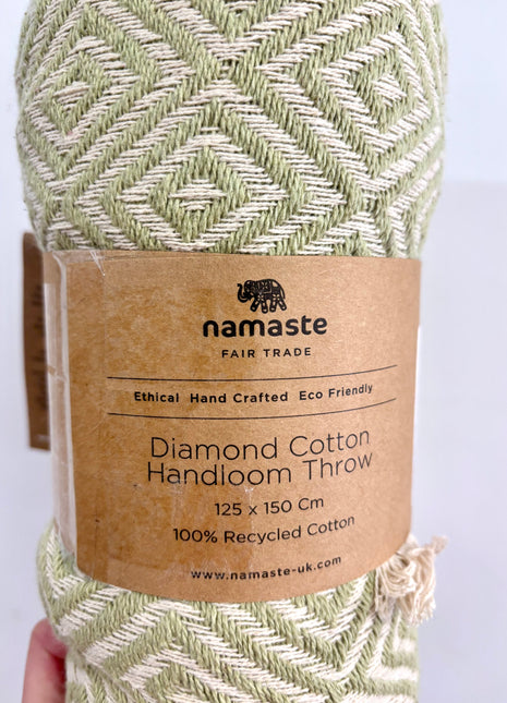 Sage handloom throw