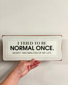 Metal sign