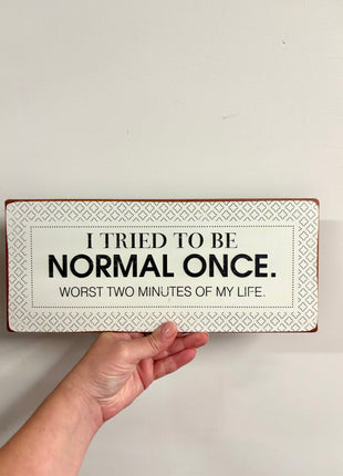 Metal sign