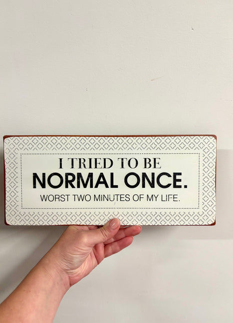 Metal sign