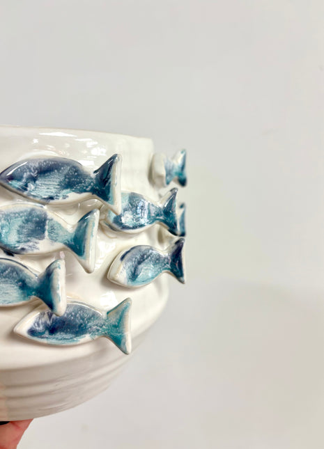 3D fish plant pot
