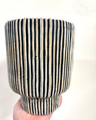 Stripe vase planter