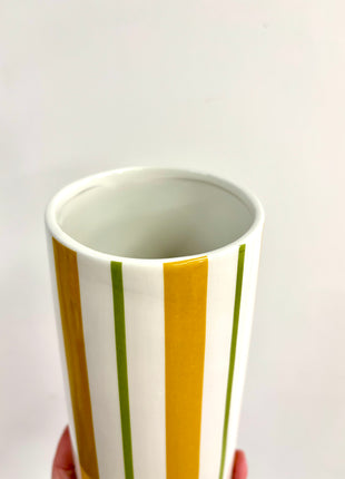 Stripe mustard vase