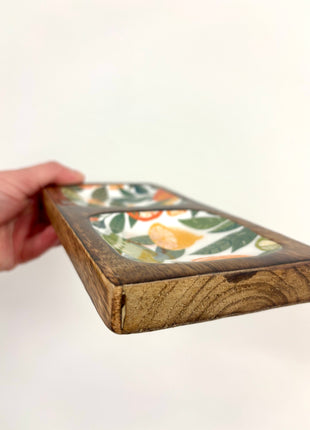 Citrus compartment tray white