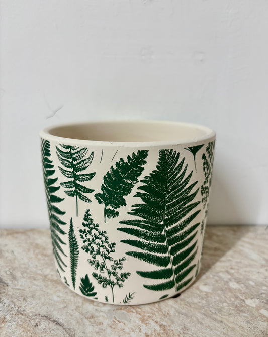 Green leaf pot small