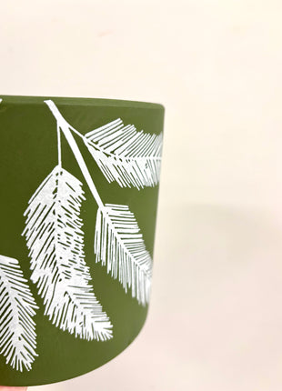 Leaf green pot small
