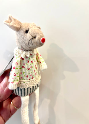 Mouse sitting floral jumper