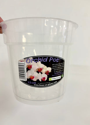 Orchid Pot Clear 15cm