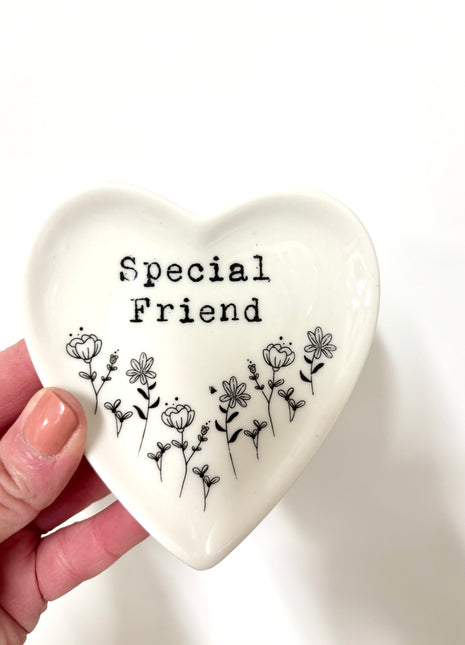 Friend Floral trinket dish