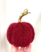 Red fabric pumpkin