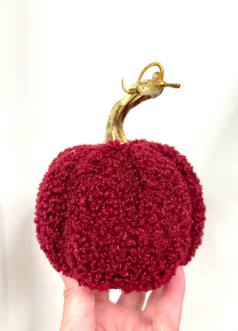 Red fabric pumpkin